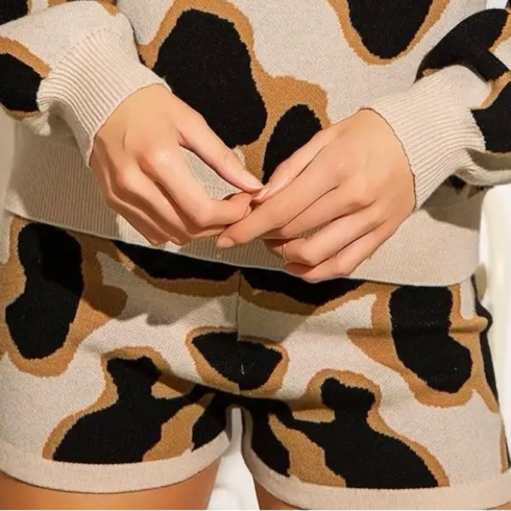 Stylish Animal Print Shorts